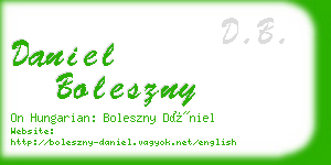 daniel boleszny business card